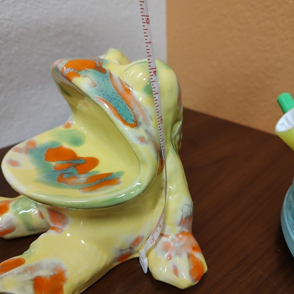 Vintage 1970's Frog Toad Soap Toothpaste Toothbrush Holder Retro Ceramic 🐸 - Picture 6 of 9